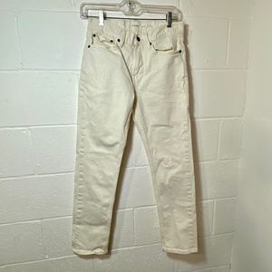 Old Navy Mens Slim Fit Off White Jeans